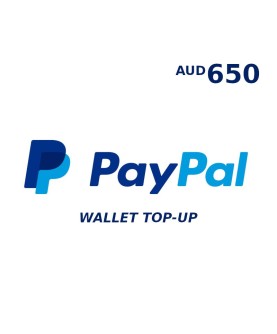 PayPal Wallet AUD 650 Top Up Key GLOBAL